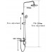 Thermostatic Shower Bathroom Copper Material Multifunction Boost Water Large Area Shower Set - B077YDYWFM